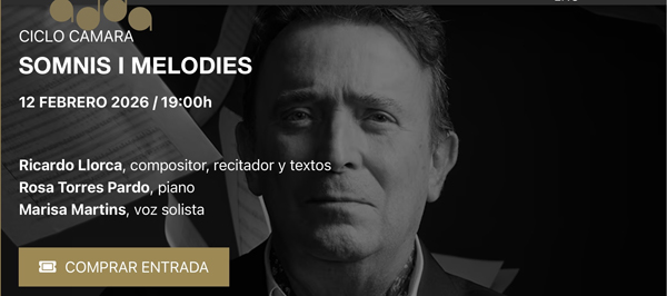 Concierto "SOMNIS i MELODIES: La m&uacute;sica de Ricardo Llorca"